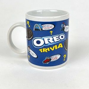 Oreo Cookie Trivia Coffee Mug Cup 14 fl. oz. St. Louis Arch Golden Gate Bridge